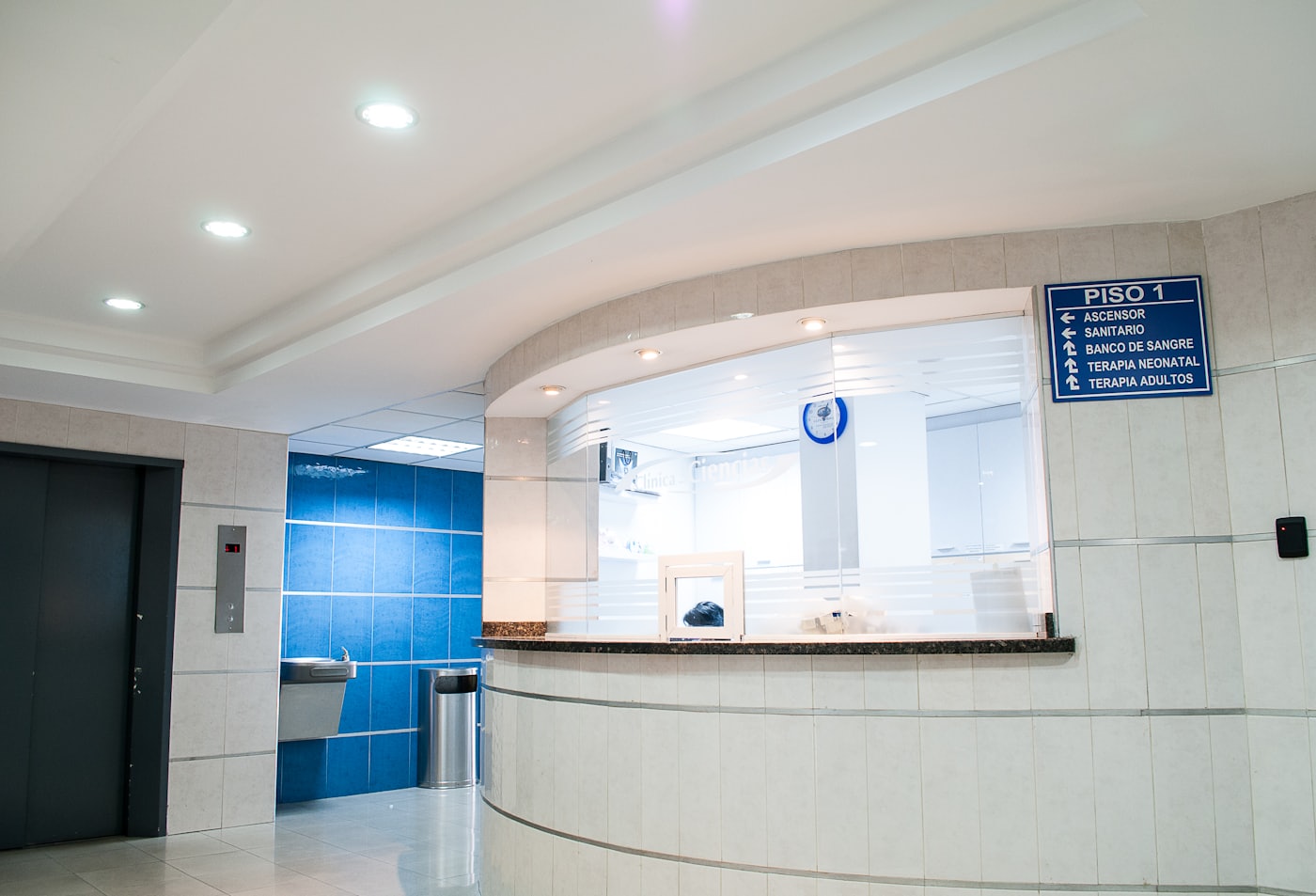Clinic reception desk